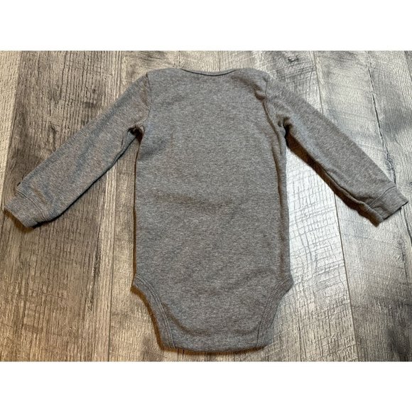 Carters One Piece Bodysuit Baby 18 Month Monogrammed MASON Reindeer Long Sleeve‎ - Picture 3 of 5